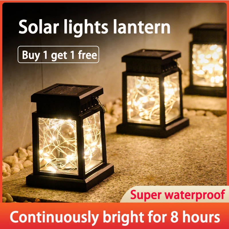 

Solar Palace Lantern Lawn Camping Decoration Waterproof Solar Lights Lantern Landscape Courtyard Garden LED Atmosphere Light