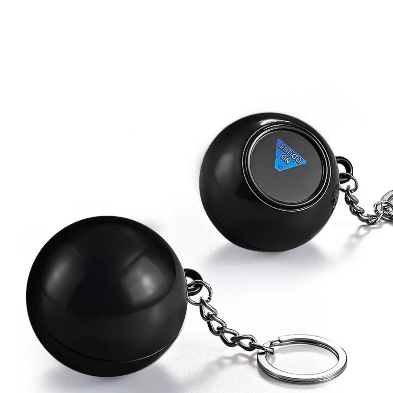 4.5CM Portable Magical Prediction Ball Prophecy Ball Keychain for Stress Relief Decision Making Magical Answer Holder Gift