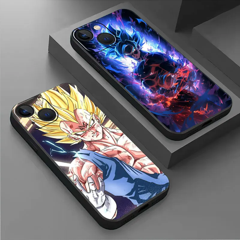 Чехол для Apple iPhone 15 11 13 14 Pro Max 7 8 Plus X XS XR SE 6 6S, задняя крышка 7 + 8 +, черные мягкие чехлы для телефона V-Vegeta Hero, аниме