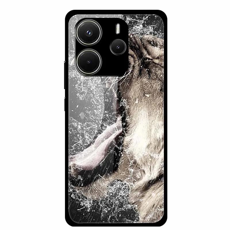 Space-Themed Soft Bumper Tempered Glass Case with Premium Protection