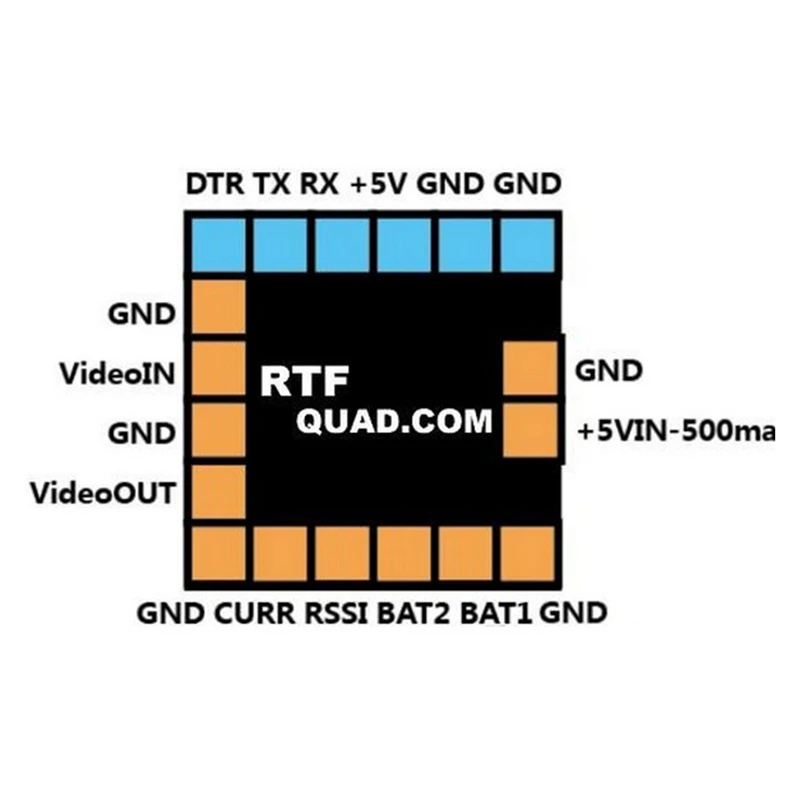 Module OSD MinimOSD pour CC3D Naze32 F3 F4 - Alimentation 5V/12V