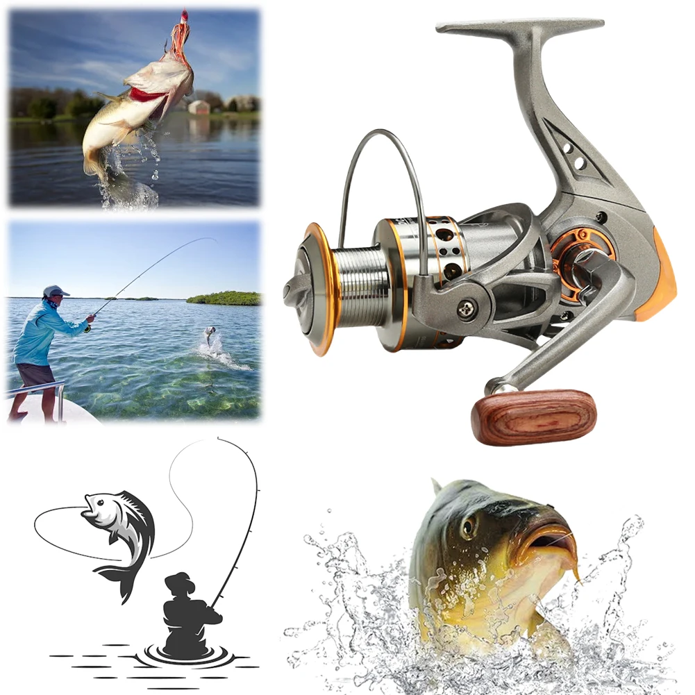 Spinning Fishing Reel CNC Metal Spool Fishing Reel All Purpose Fishing Spinning Reel for Saltwater and Freshwater