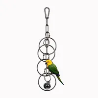 Parrot 304 Stainless Steel Toy Pet Bird Bite String Toys Gnawing Chewing Climbing Cage Supplies Pets Hanging Accessories 2