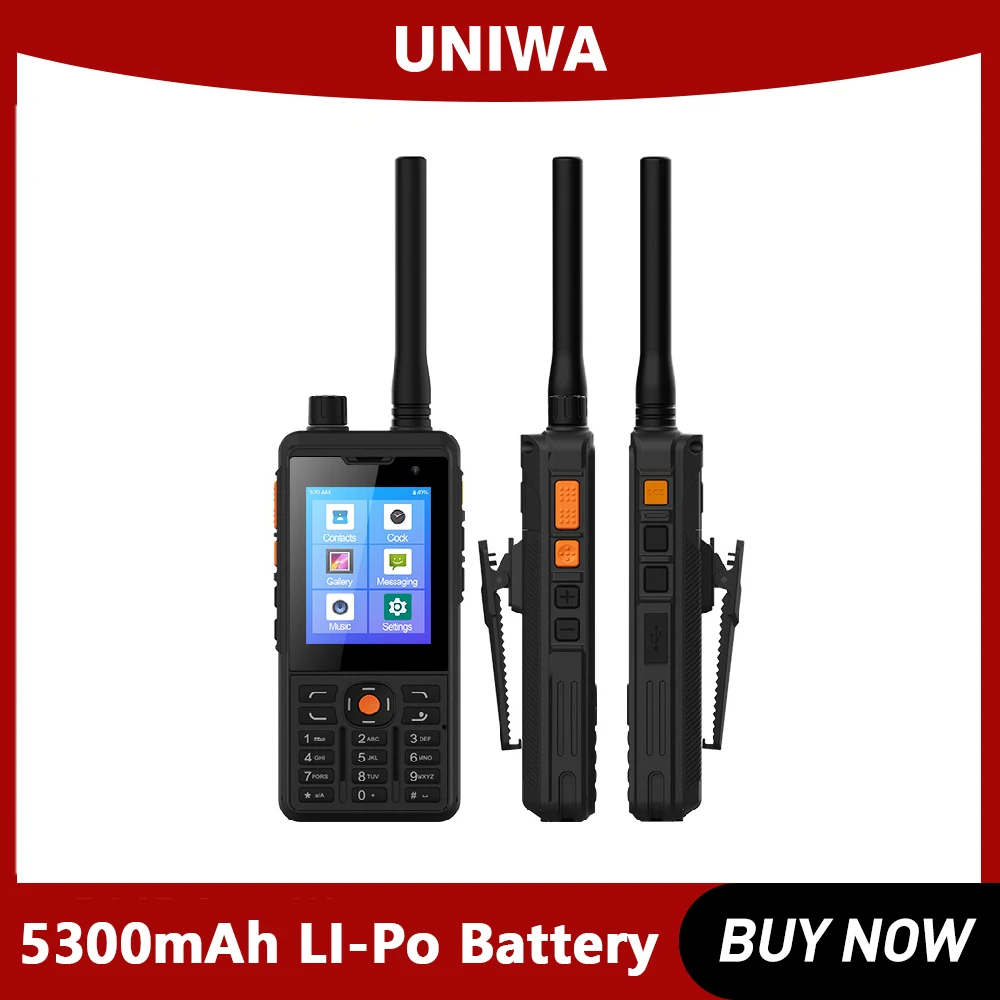 

UNIWA P5 NFC POC Zello Walkie Talkie CellPhone Android 9.0 Mobilephone 4G LTE 1GB+8GB MT6739 Smartphones UHF 400-480mhz 5300mAh