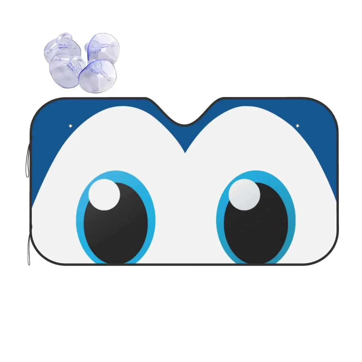 

Blue Eyes Windshield Sunshade Cartoon Fashion Car Front Windshield 70x130cm Car Sunshade Sunscreen Curtain