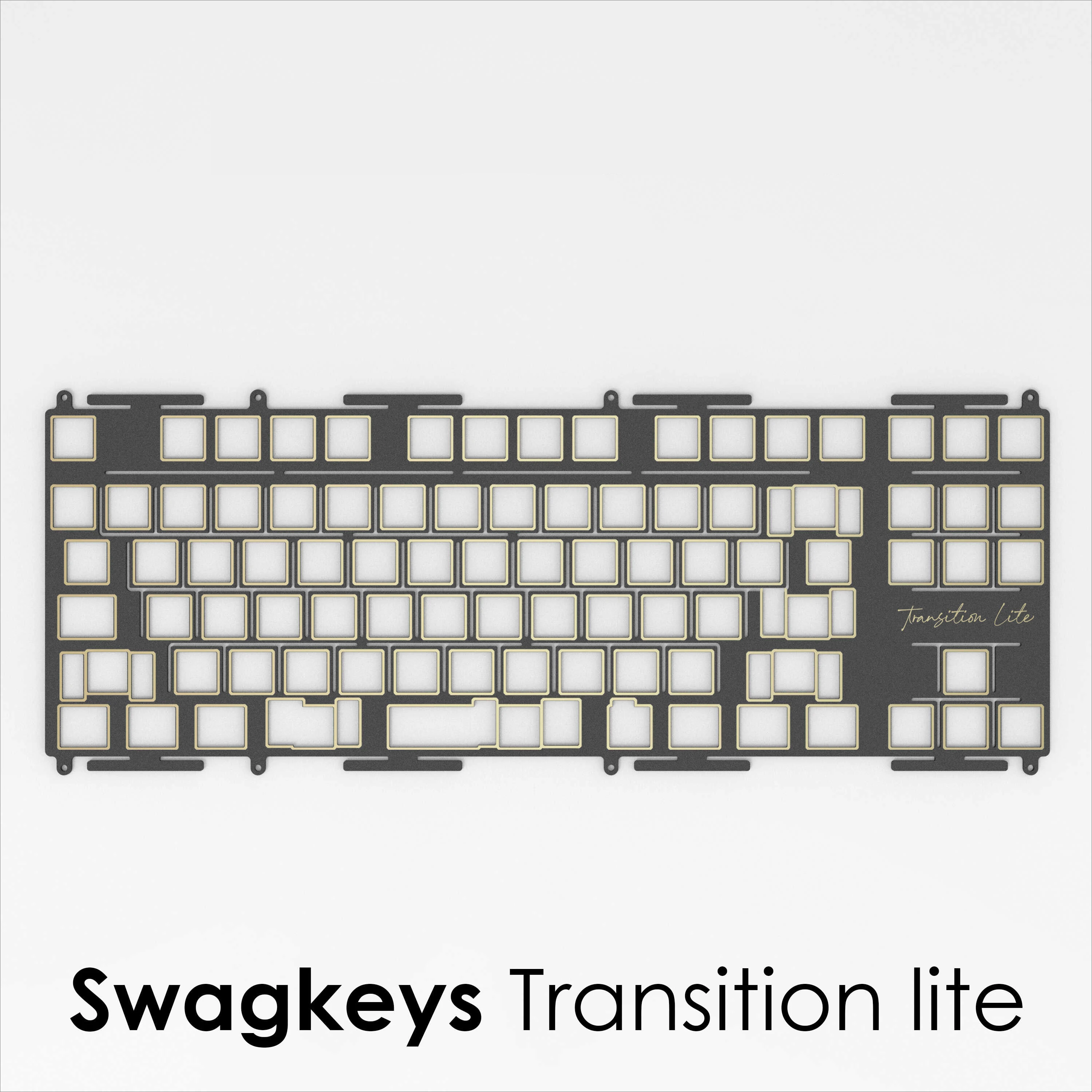 Swagkeys Transition Lite Customized Keyboard Plate PP PC FR4