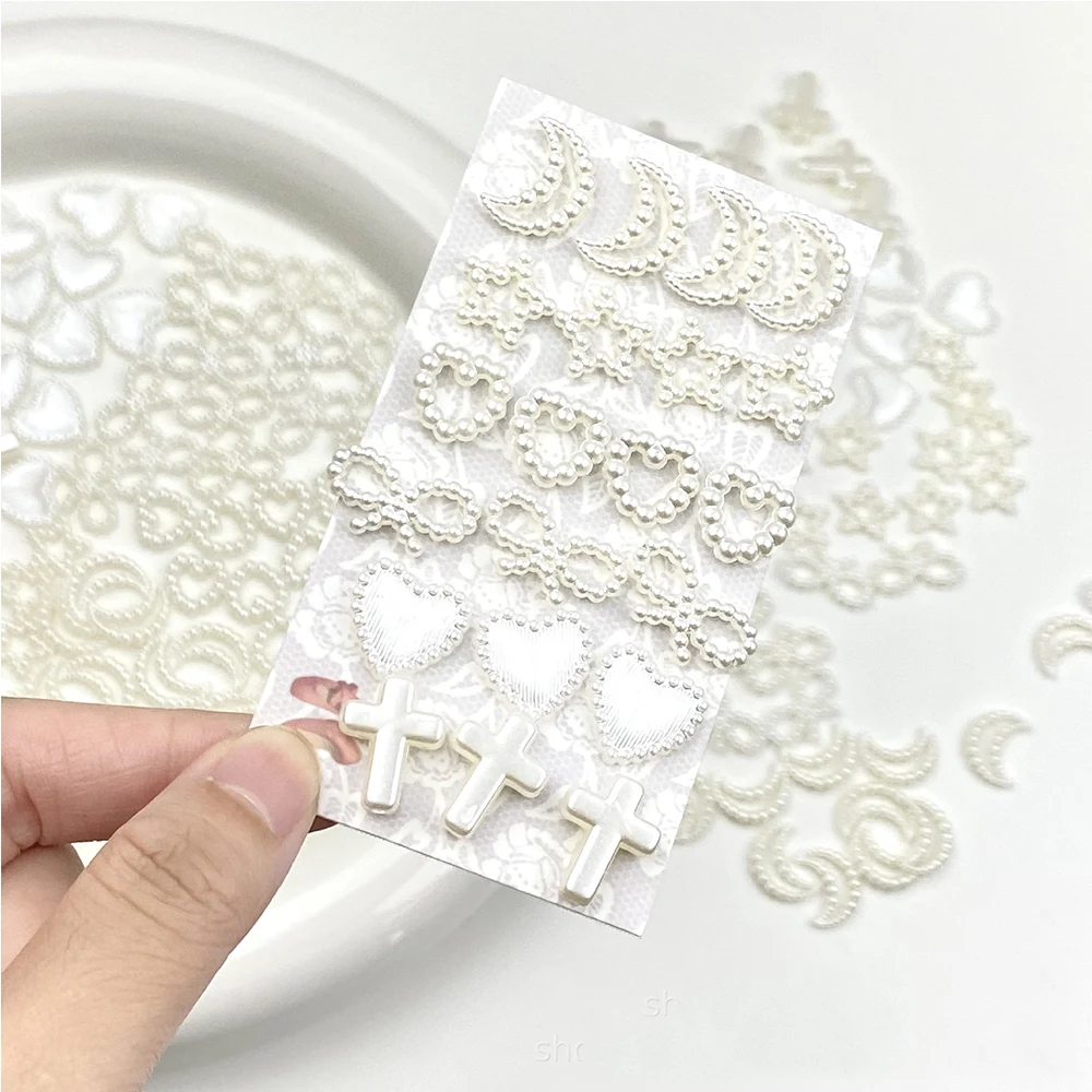 10PCS 3D Cute Resin Charm Photocard Holder Material Cross Bead Packaging DIY Photo Card Holder Decor Jewelry Accessories 5