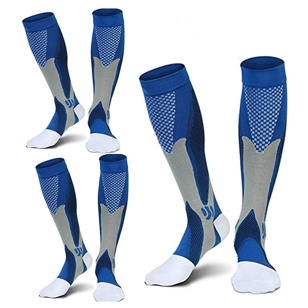 Brothock 3 Pairs Medical Sport Compression Socks Men 20-30 mmhg Run Nurse Flight Socks for Edema Diabetic Varicose Veins