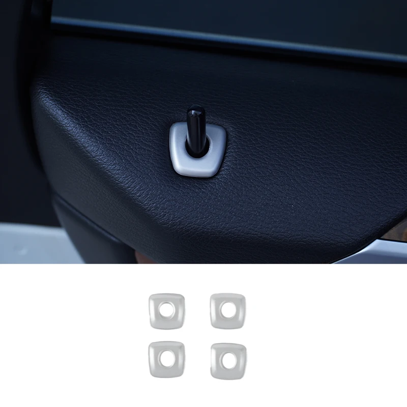

For 2008-2013 BMW X5 E70 X6 E71 stainless steel silver car styling car door and window lock pin decorative cover auto parts