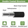 Black Hardware Cloth 1/2 Inch 48 in x 100 ft 19 Gauge PVC Coating Wire Mesh Rolls Vinyl Coated Welded Chicken Wire Fencing 6