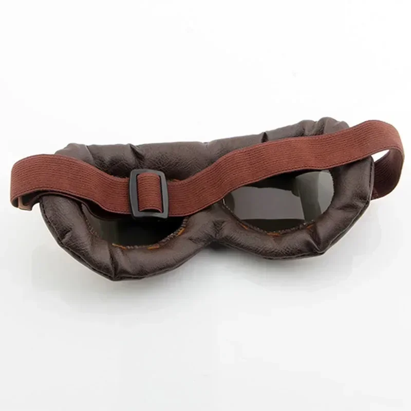 Retro Motorcycle Goggles Glasses Vintage Moto Classic Goggles for Harley Pilot Steampunk ATV Bike Copper Helmet 1Pcs 3