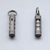 Titanium Alloy Luminous Night Signal Light Outdoor EDC Luminous 3.5*25mm Fluorescent Tube Self-illuminating Key Chain betalight 4