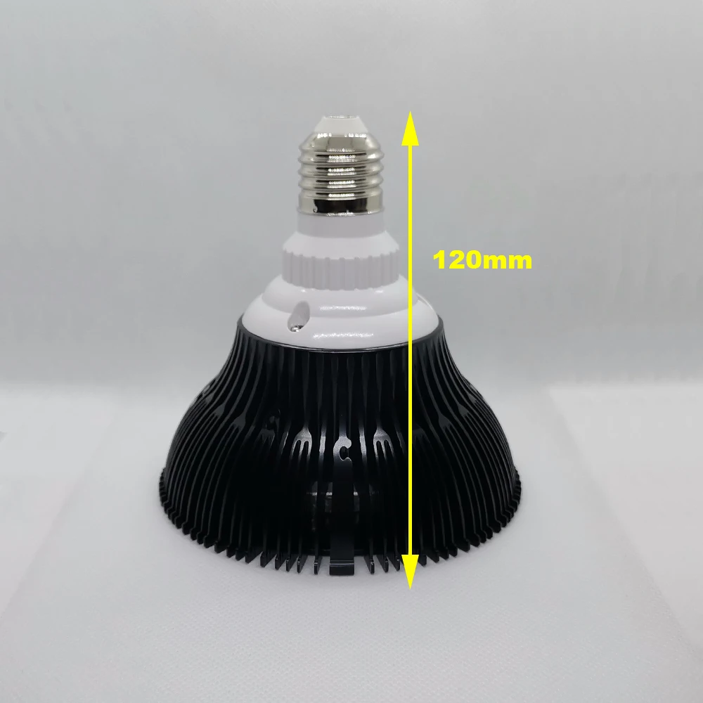 24W / 12W 450nm~455nm Black PAR38 Royal Blue LED Lamp Spot Light Bulb for  Plant Aquarium E27 E26 - AliExpress, image size:1000x1000