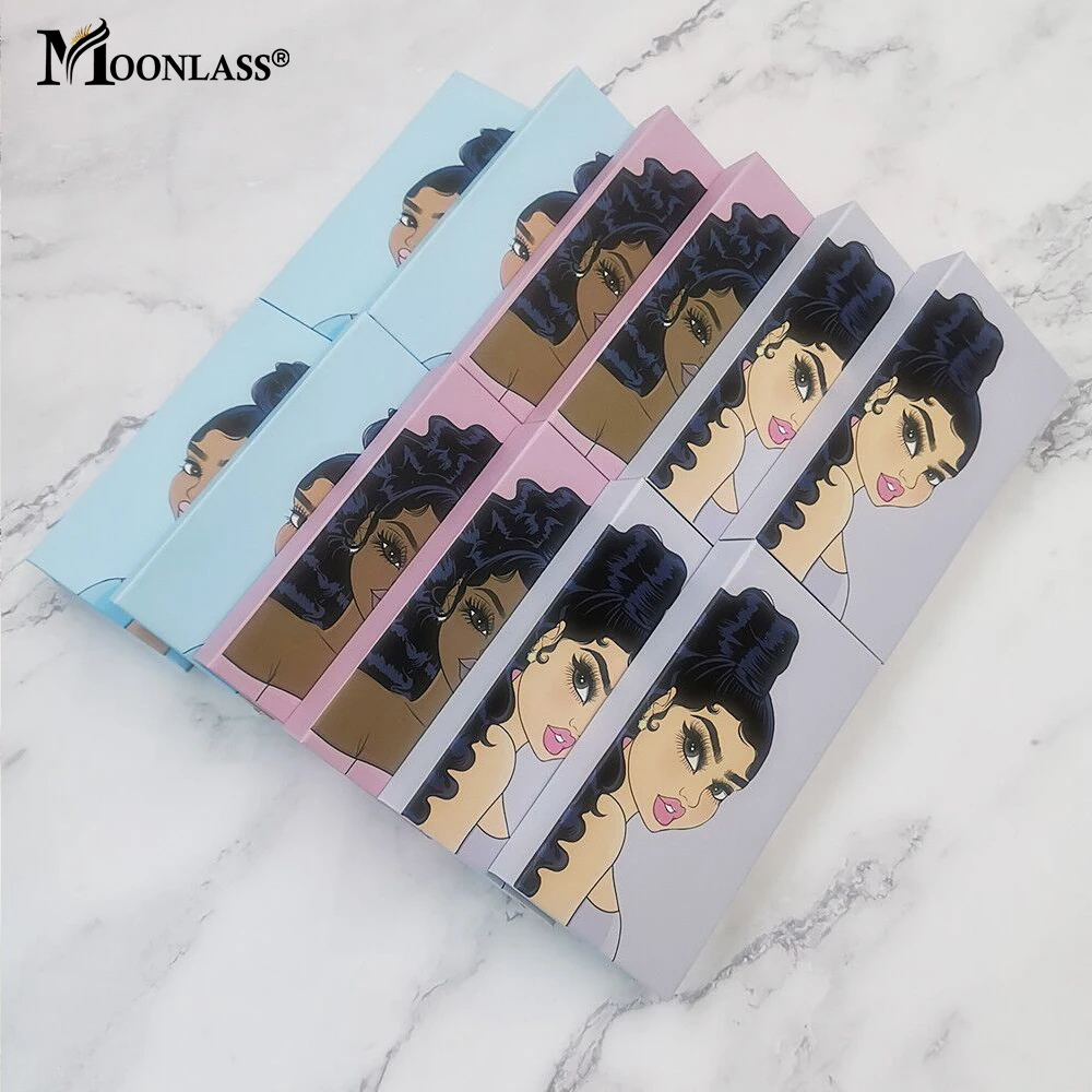 Custom Logo Lash Boxes Packaging Wholesale Empty Rectangle 5D Mink Lashes Cases Bulk 3D Fake Eyelashes Box Package Makeup Beauty 3