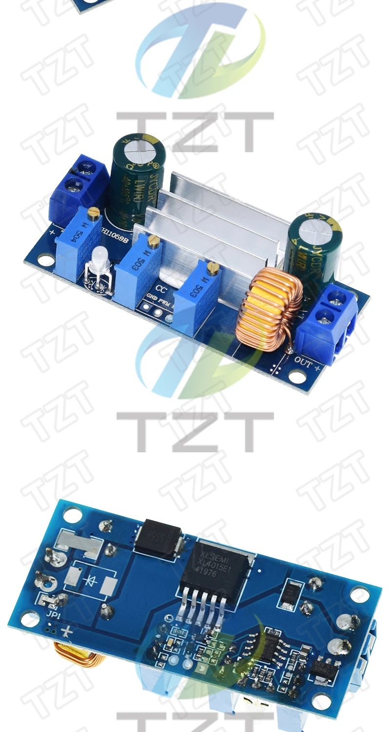 Automatischer Schutz! 5A Max DC-DC XL4015 Step Down Buck Netzteilmodul Einstellbare CC/CV Lithium-Ladeplatine für Arduino – Detail 5