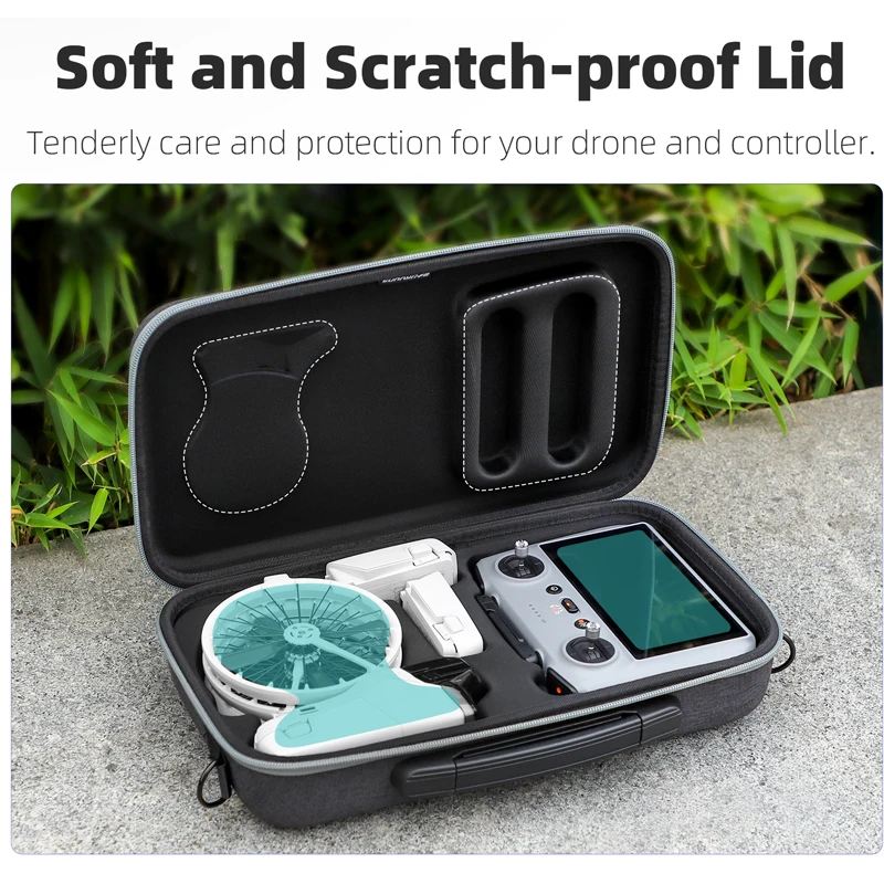 Portable Hard Case for DJI Flip Shockproof Drop-proof Storage Bag with Shoulder Strap Soft Inner Top Cover for DJI Flip RC2/RC-N