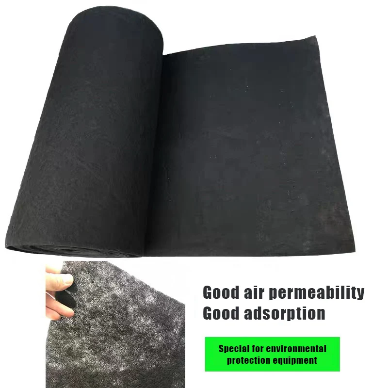 1x1m Air Purifier Filter Cotton Activated Carbon Filter of Air Purifier Parts Range Hood Activated Carbon Cotton 3/5/10mm
