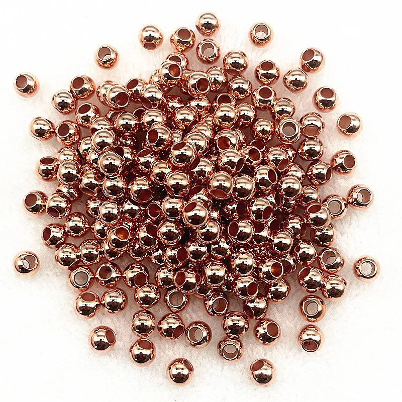 Versatile Big Hole Round Spacer Beads for DIY Jewelry and Crafting