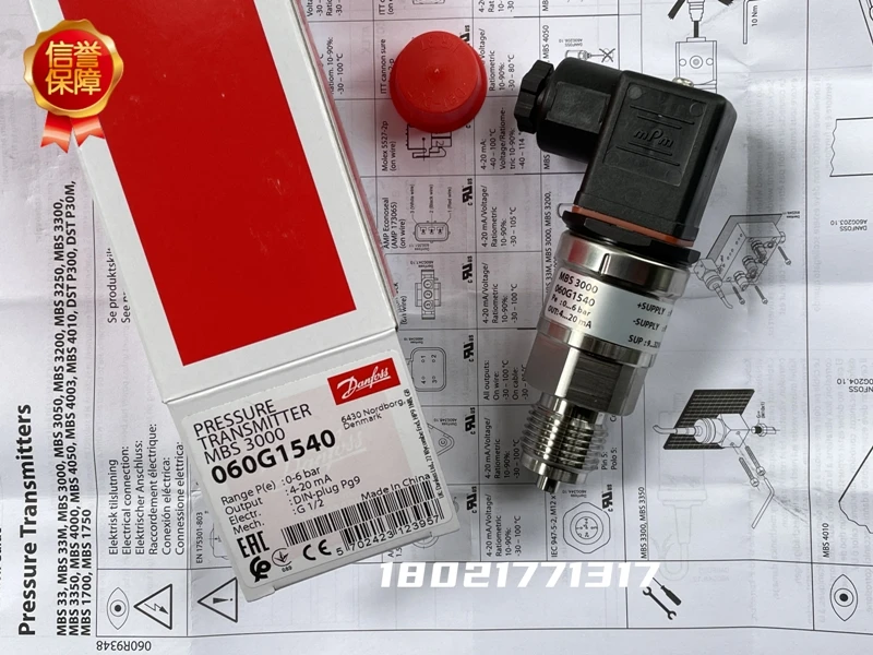 

Danfoss MBS3000 Pressure Sensor Is Suitable For High-precision 4-20mA/0-10V Transmitter.