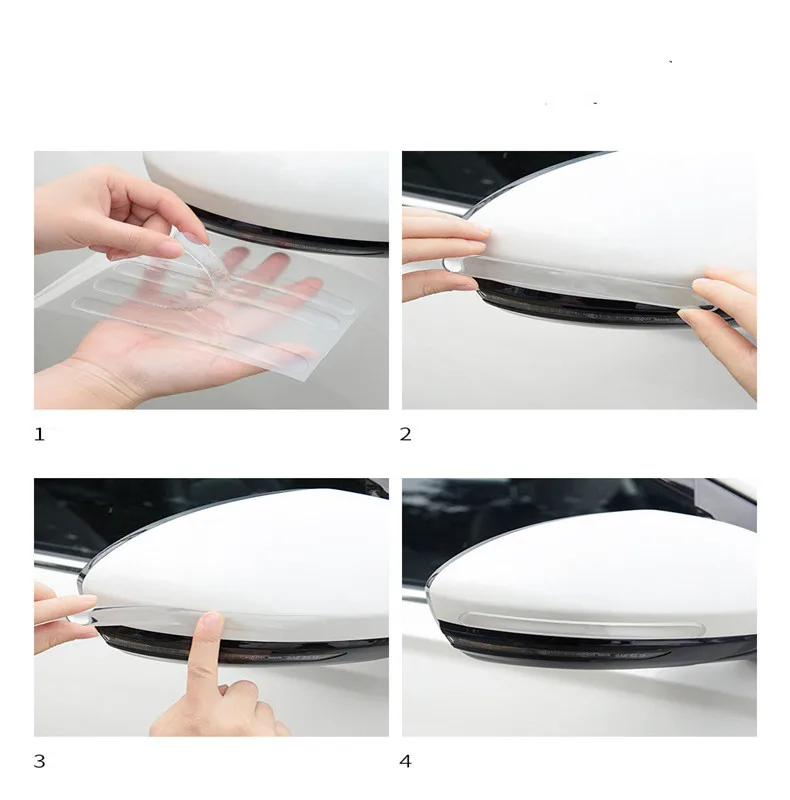 Universal Car Door Edge Protection Strips  Anti Collision Protector Rearview Mirror Anti Scratch Sticker Bumper Scuff Cover images - 6