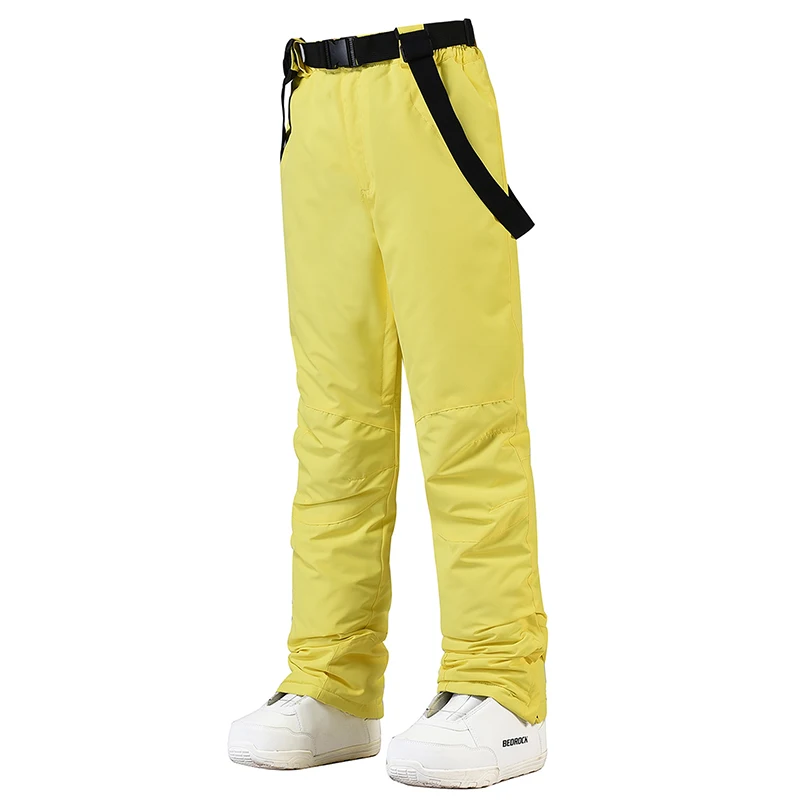 Men's and Women's Waterproof Snow Pants Windproof Ski Suit Outdoor Sports Belt Snowboarding Trousers Warm Unisex Winter-30