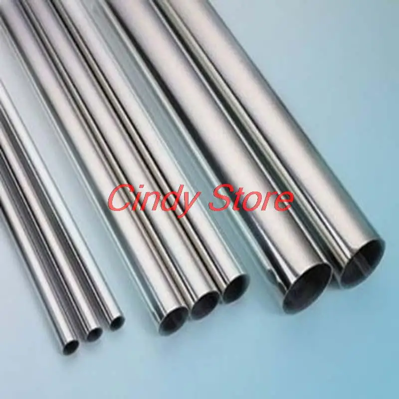 304 Stainless Steel Capillary Tube Pipe OD 3 4 5 6 7 8 10 12 mm Length 250mm Hollow Circular Tube Silver Round