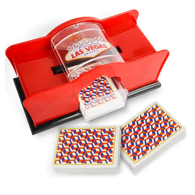 Card Shuffler Manual / Automatic Card Shuffler for Blackjack UNO Poker Playing Dealer Machine-Casino