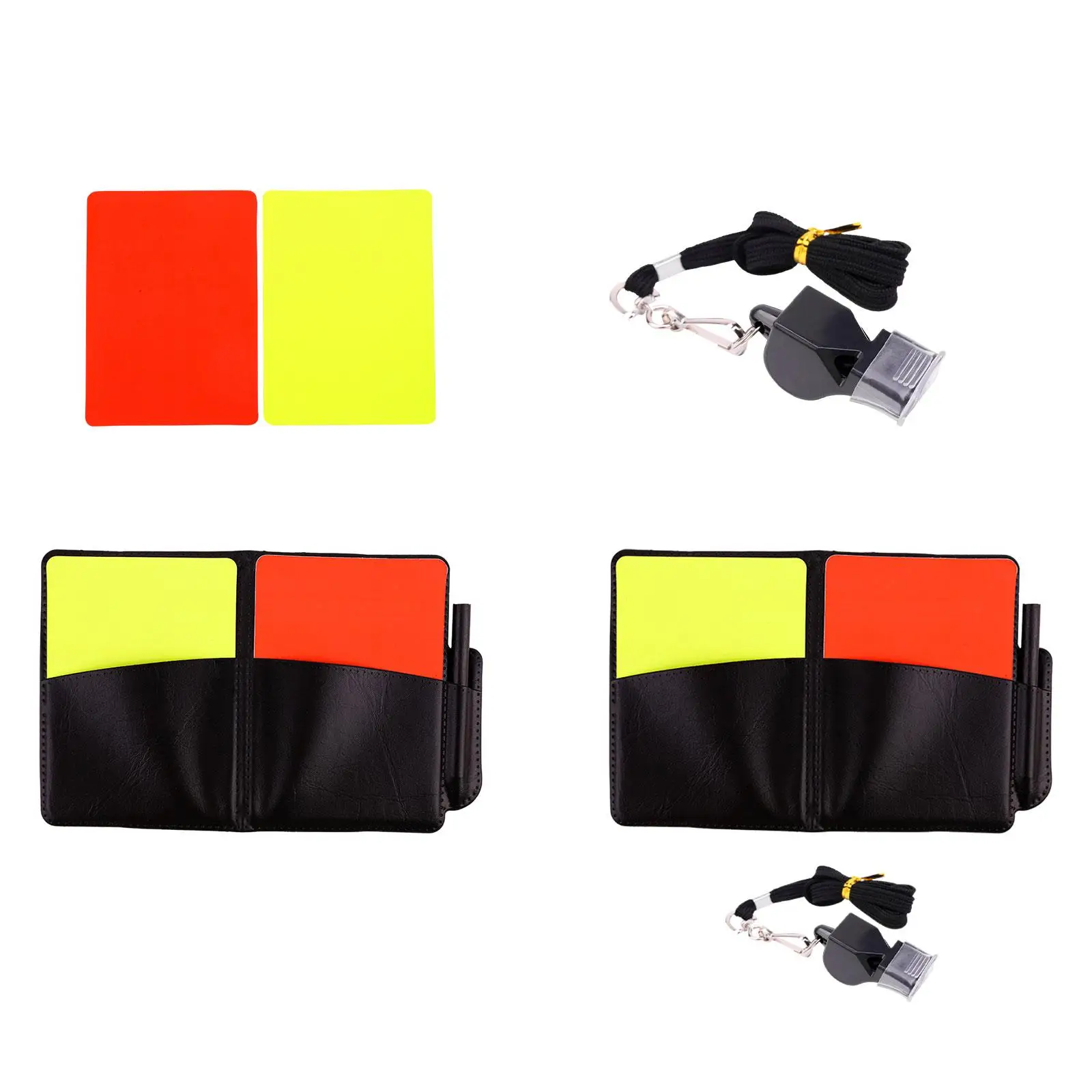

Soccer Referee Cards Set Referee Accessories PVC Warning Cards Red Card and Yellow Card for Football Match Soccer Game Hockey