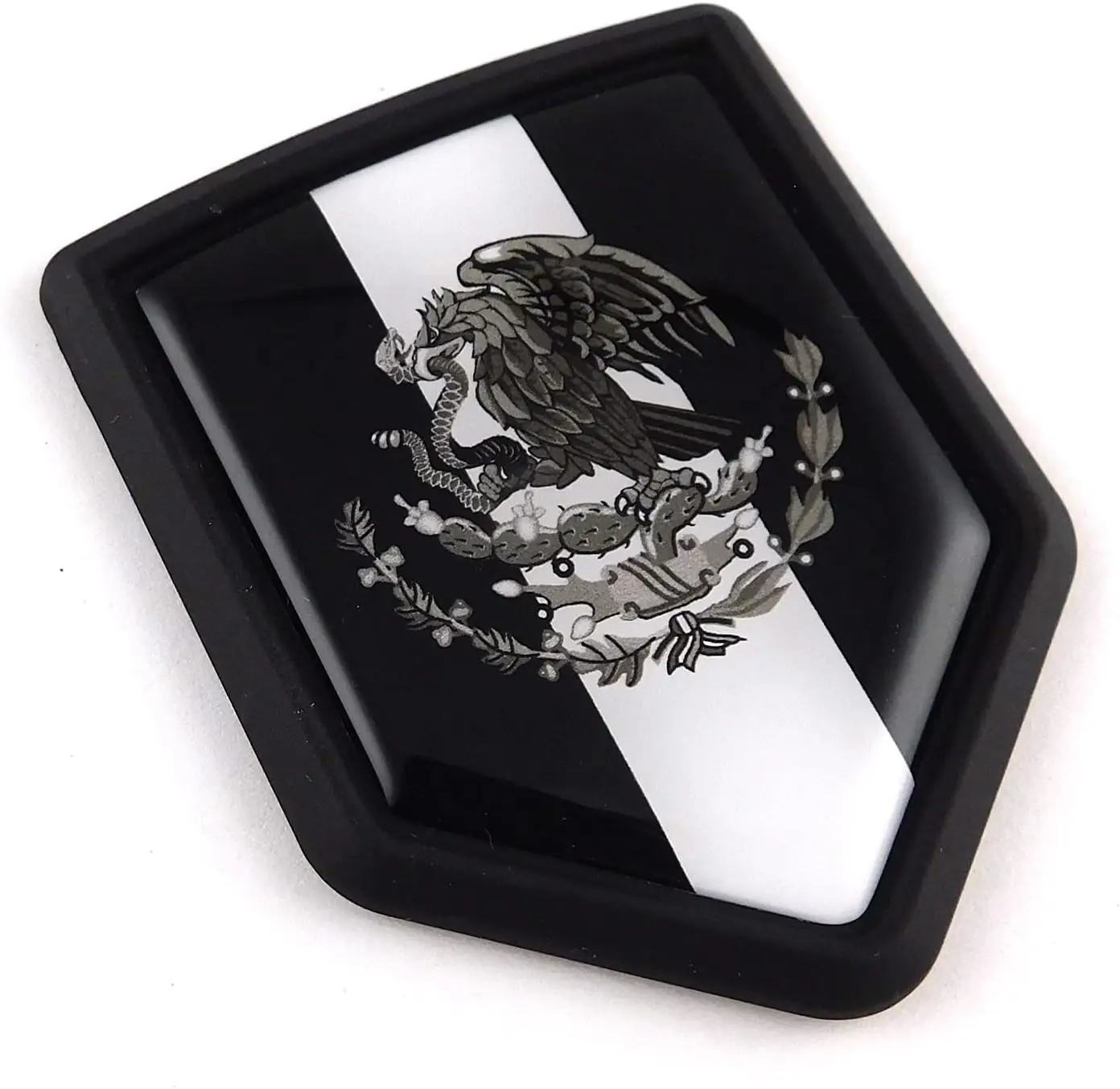 3D Mexico flag shield car emblem