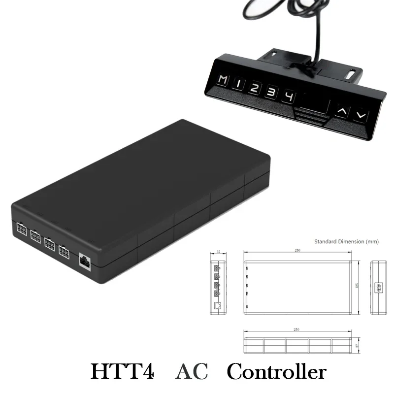 

110-240v AC synchronized control box and digital handset with memory function for 4x linear actuators