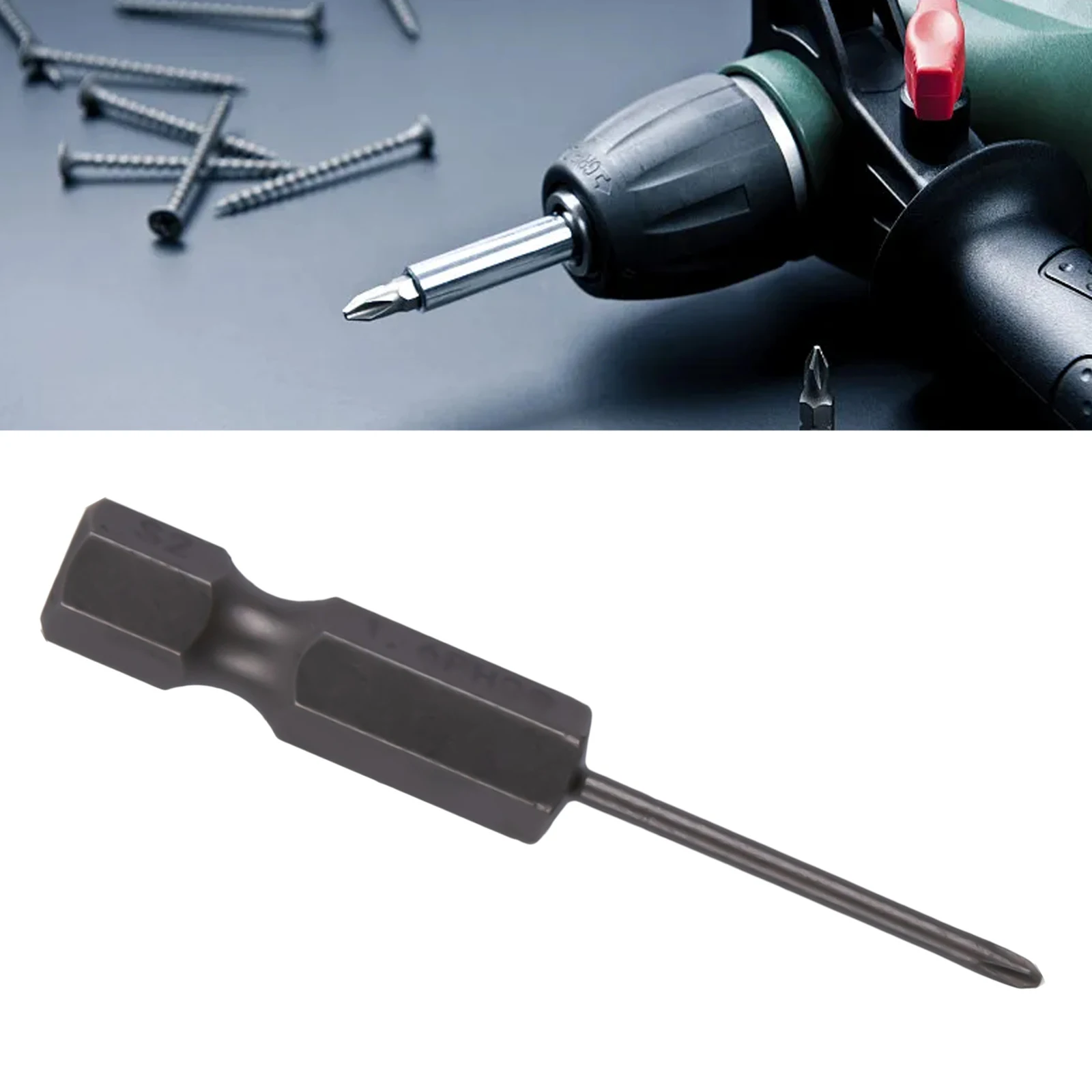 Nutdrivers Screw Driver Bit Versatile Magnetic Screwdriver Bit Set PH00 PH0 PH1 PH2 1/4inch Hex Shank 50mm Length