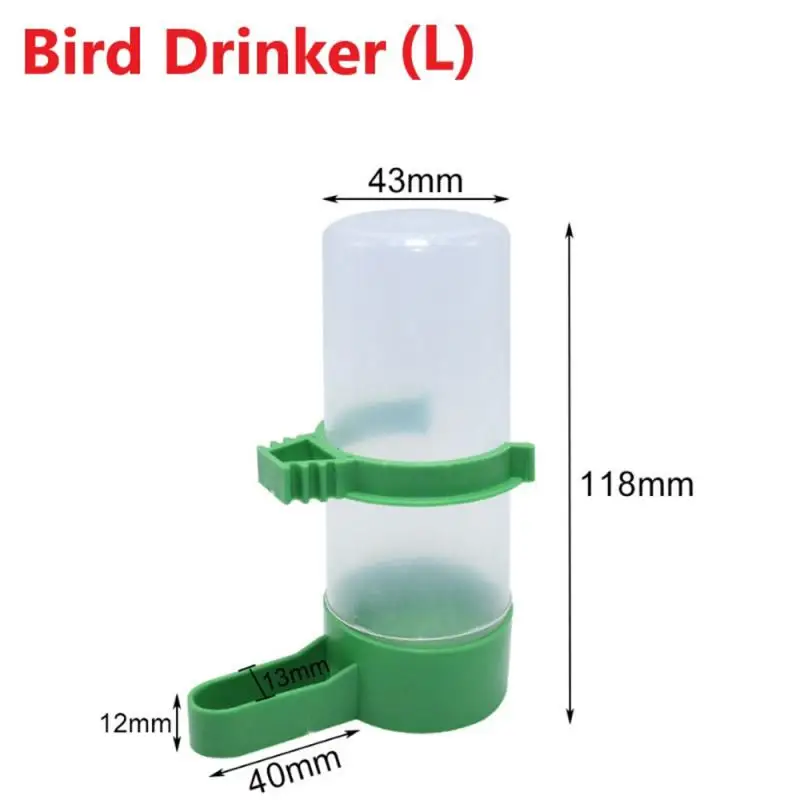 Bird Feeders Waterer Drinker With Clip For Bird Feeders Parrot Cages Water Dispenser Bottles Drinking Bowls Pet Supplies
