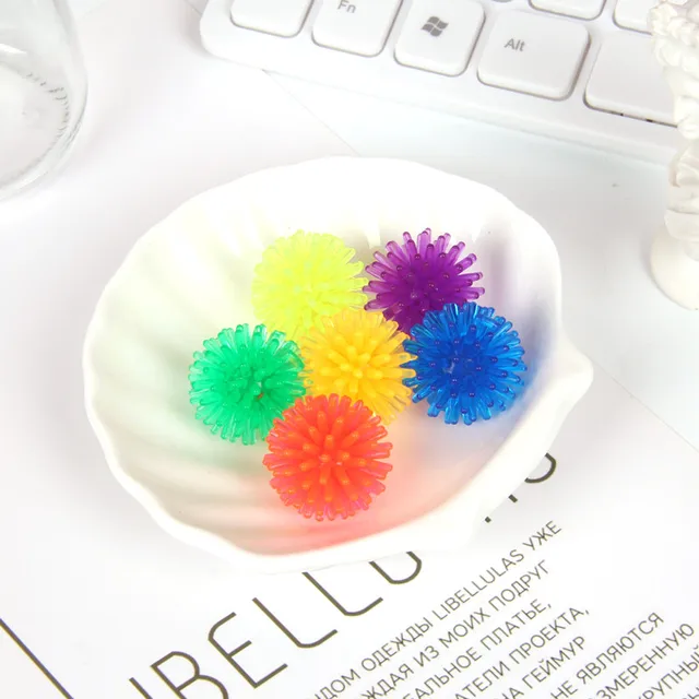 6pcs Spiky Ball Fidget Toy Small Size For Kids Children Autism Sensory ADHD Anxiety Relief Juguete Antiestres Exercise Grip Ball 3