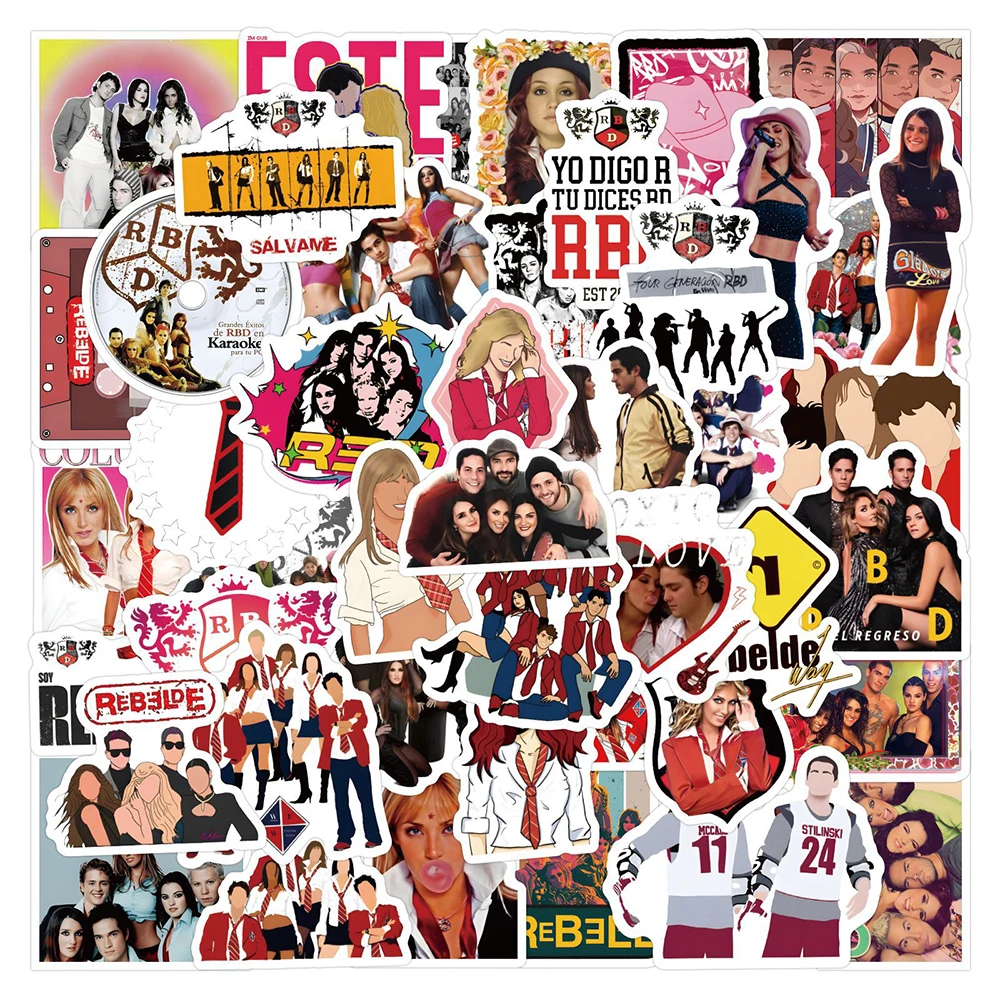 

10/50/110Pcs Cartoon RBD Band Stickers RBD Rebelde Graffiti Decals for DIY Luggage Laptop Car Cool Waterproof Sticker Wholesale