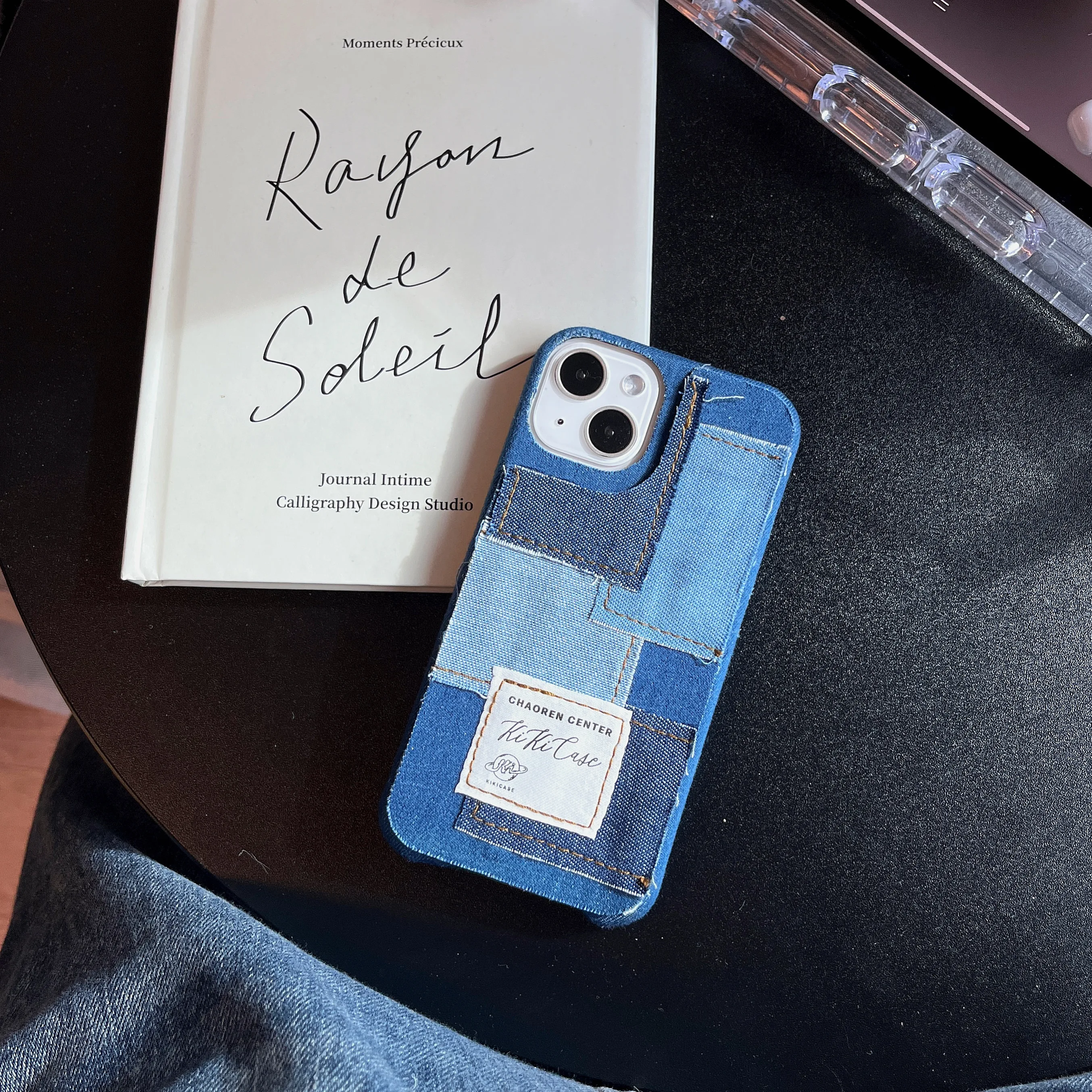 RESURRECTION デニムパッチワーク iPhoneケース Amazon | iPhone 15 6.1インチ 用 デニムケース 日本製 デニム