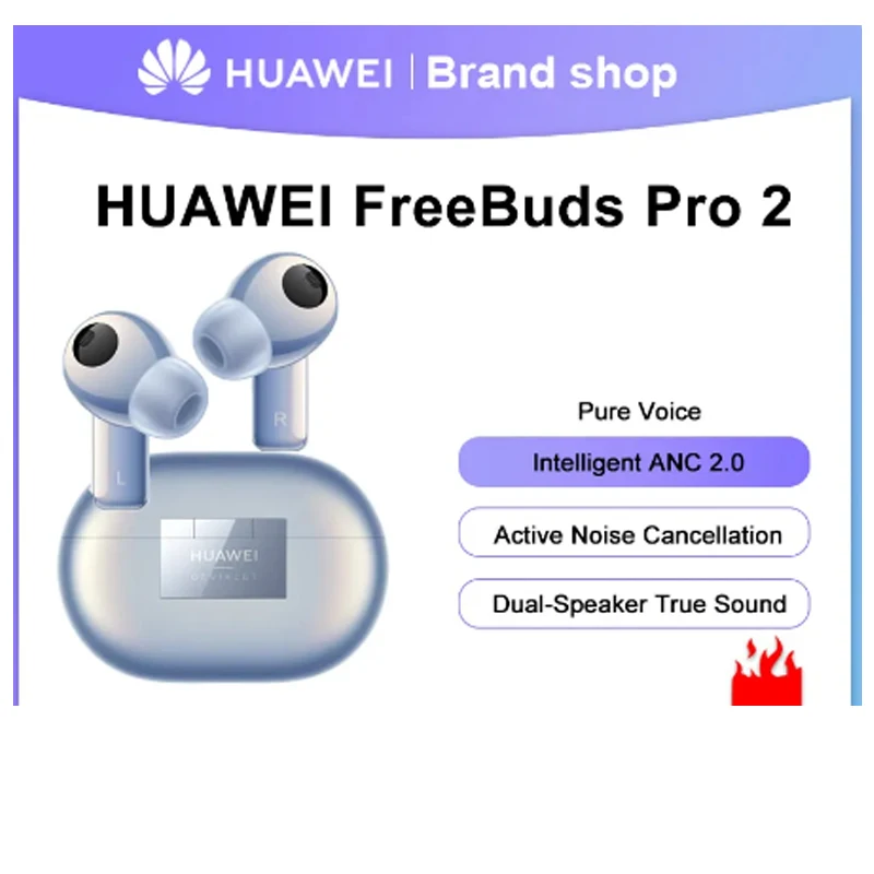 

Новый Интеллектуальный HUAWEI FreeBuds Pro 2 ANC 2,0 47dB 4-микрофон вызов шумоподавление Bluetooth 5,2 частотный диапазон 14 Гц ~ 48 кГц Pro2