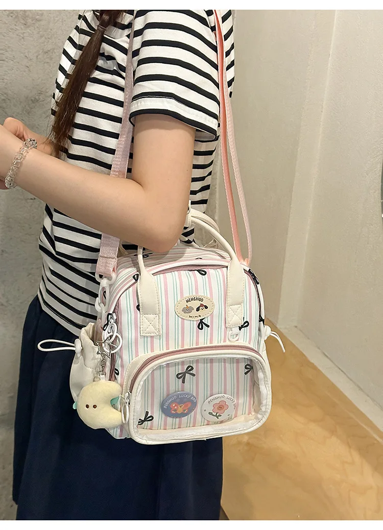 Kawaii Pastel Grid Harajuku Ita Tote Bag