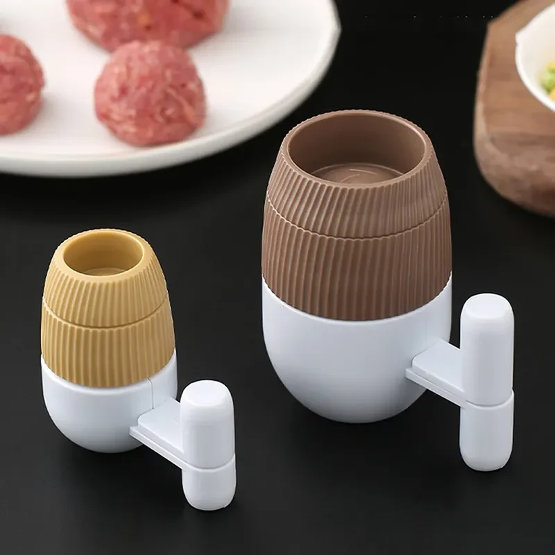 2pcs/set Meatball Maker Non-Stick DIY Meat Stuffed Sandwich Meatball Shaper Meat Tools Kitchen Fish Ball Rice Ball Making Mold meat ball maker
