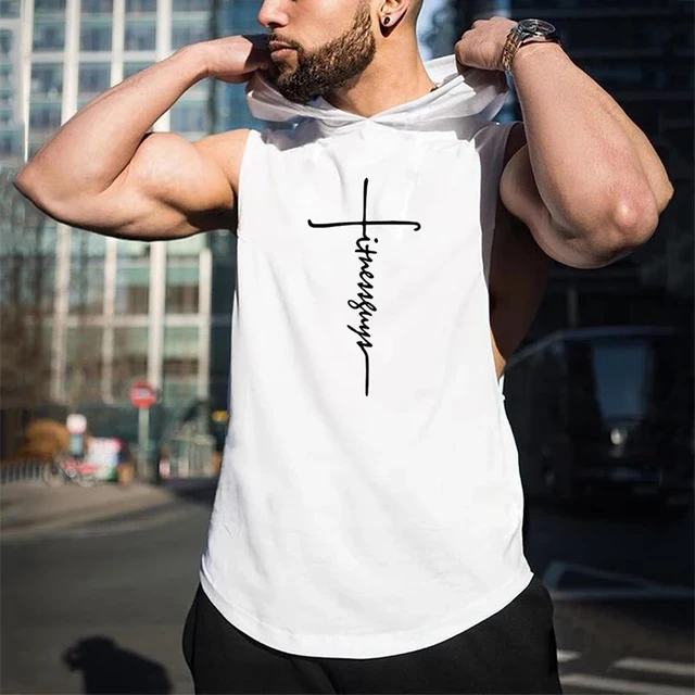 Camiseta sin mangas para hombre, ropa de gimnasio, Culturismo, musculación,  entrenamiento, correr - AliExpress