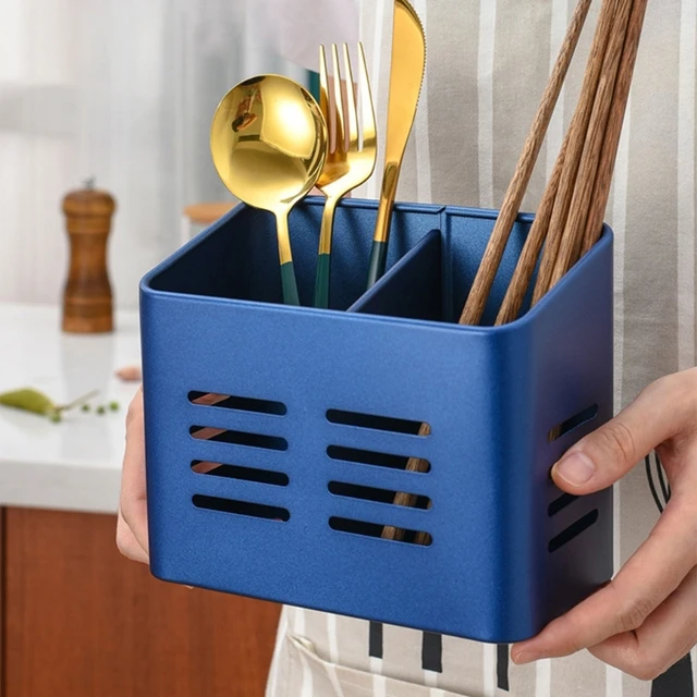 1pc Utensil Organizer Caddy Tableware Drying Rack For Chopsticks Spoon