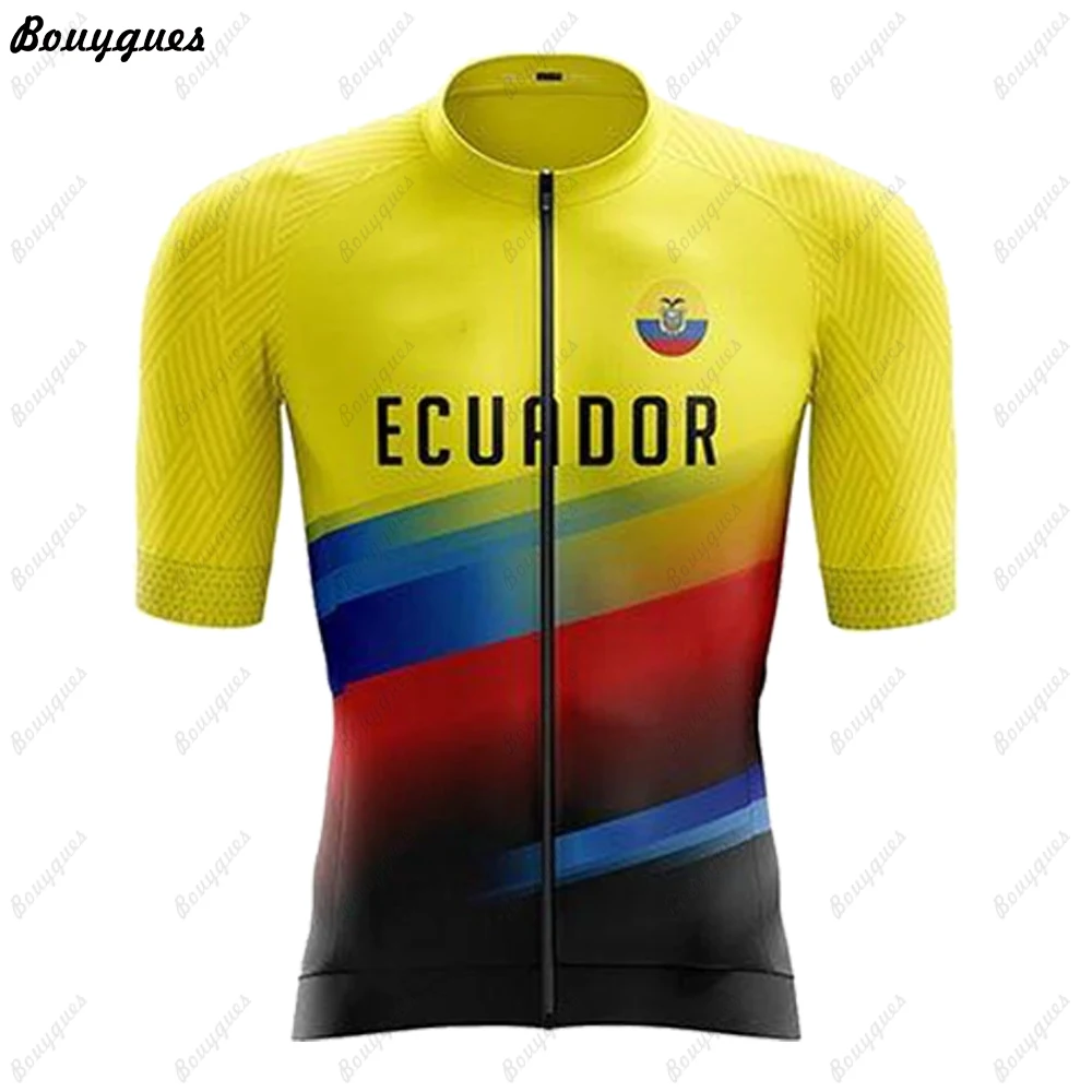 ECUADOR  Team Cycling Jersey Set Summer Cycling Clothing MTB Bike Clothes Uniform Maillot Ropa Ciclismo Man Cycling Bicycle Suit 4