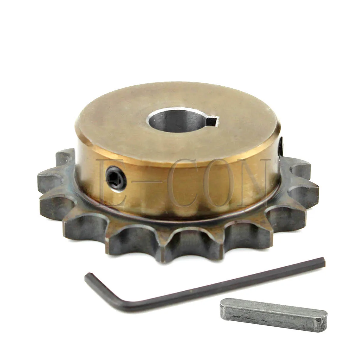 1 Pcs 08b 17 Teeth Sprocket Bore 15mm Metal Pilot Motor Gear Roller Chain Drive Keyway For