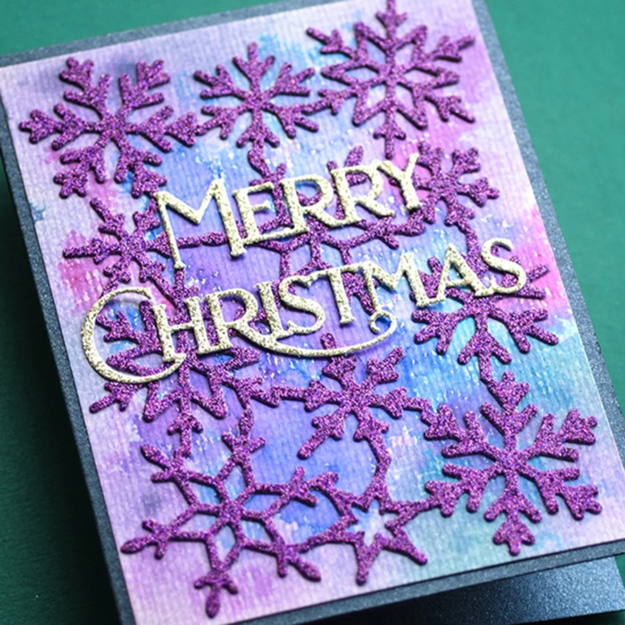 Metal Cutting Dies 2025 English Merry Christmas Letter Phrase Word For Scrapbook paper craft knife mould blade punch stencil