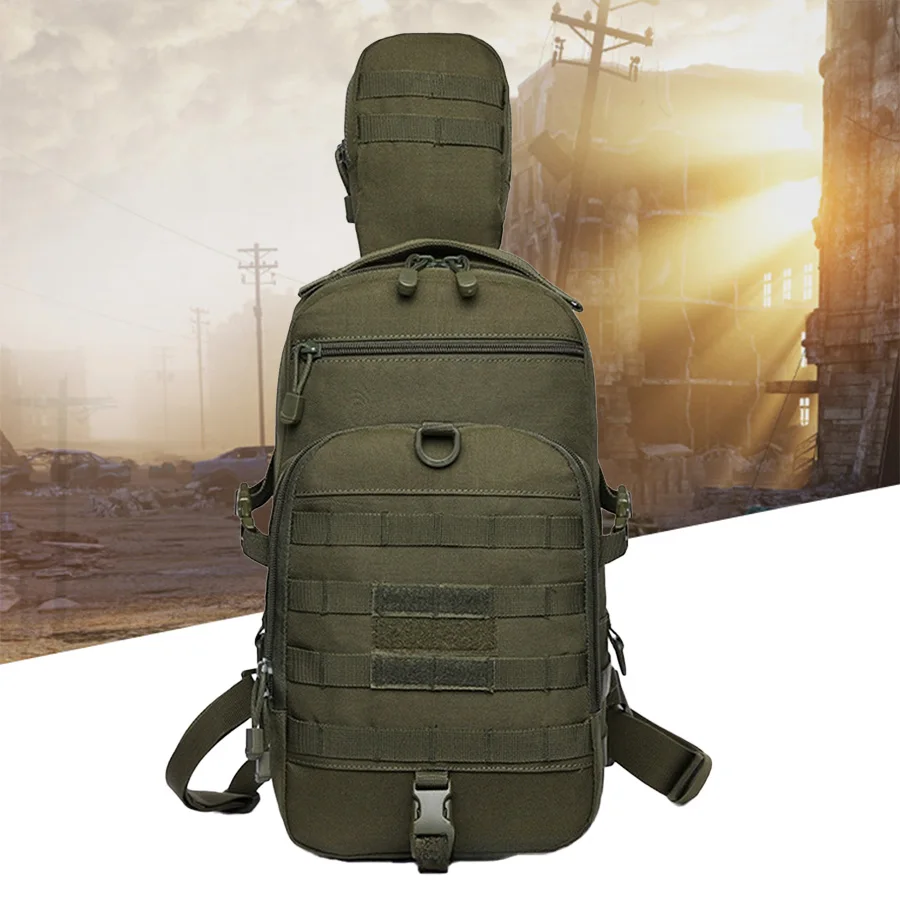 Waterproof Oxford Cloth Chest Bag for Men Outdoor Sports
