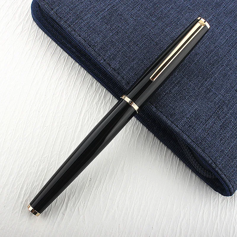 

Luxury Brand Jinhao 85 Black Fountain Pen Medium 0.7mm Nib School Office Name Ink Pens Gift Stationery