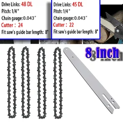 8Inch Mini Chainsaw Chain Guide 1/4