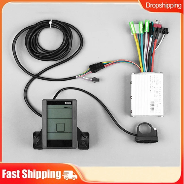 Vélo électrique Panneau d'affichage LCD Port USB Compteur de vitesse 36V  48V