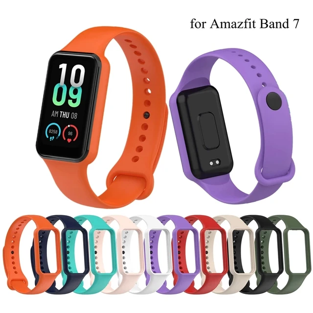 Correa de reloj para Amazfit Band 7 Accesorios inteligentes Pulsera  ajustable de silicona Correa deportiva de reemplazo para Amazfit Band 7  Reloj