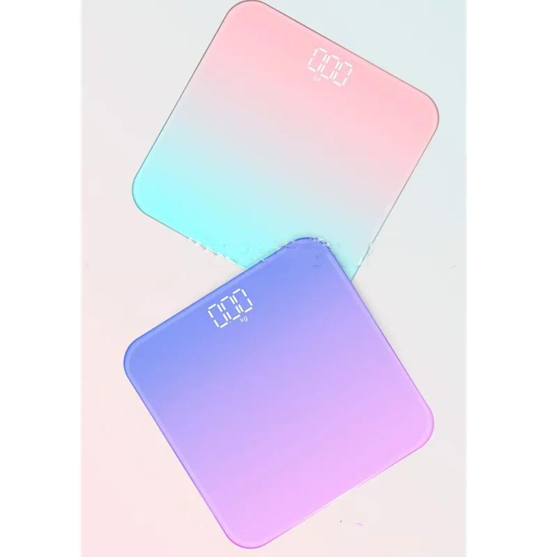 LED gradient color lighting effect on digital scale