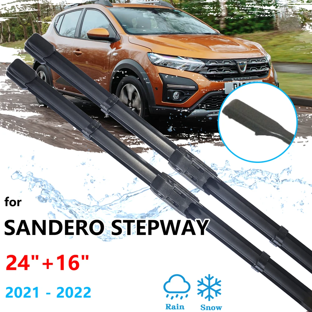 2x Für Dacia Sandero Stepway 2021 2022 Front Wischer Klingen Reinigung  Fenster Windschutzscheibe Windschutz Pinsel Scheiben Auto Zubehör -  AliExpress